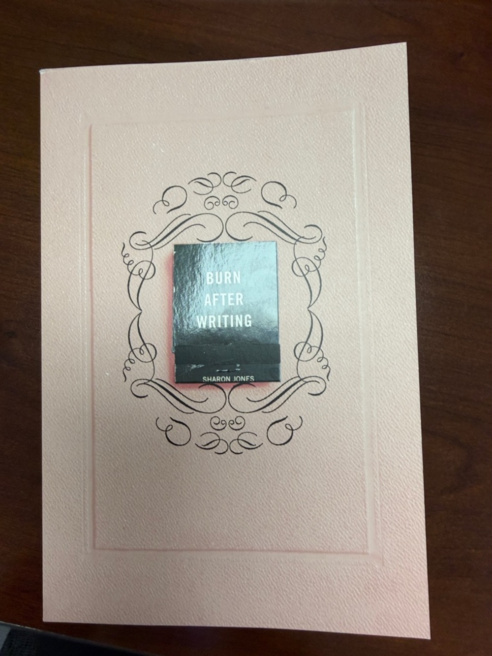 Sharon Jones Burn After Writing Pink Hardcover Journal